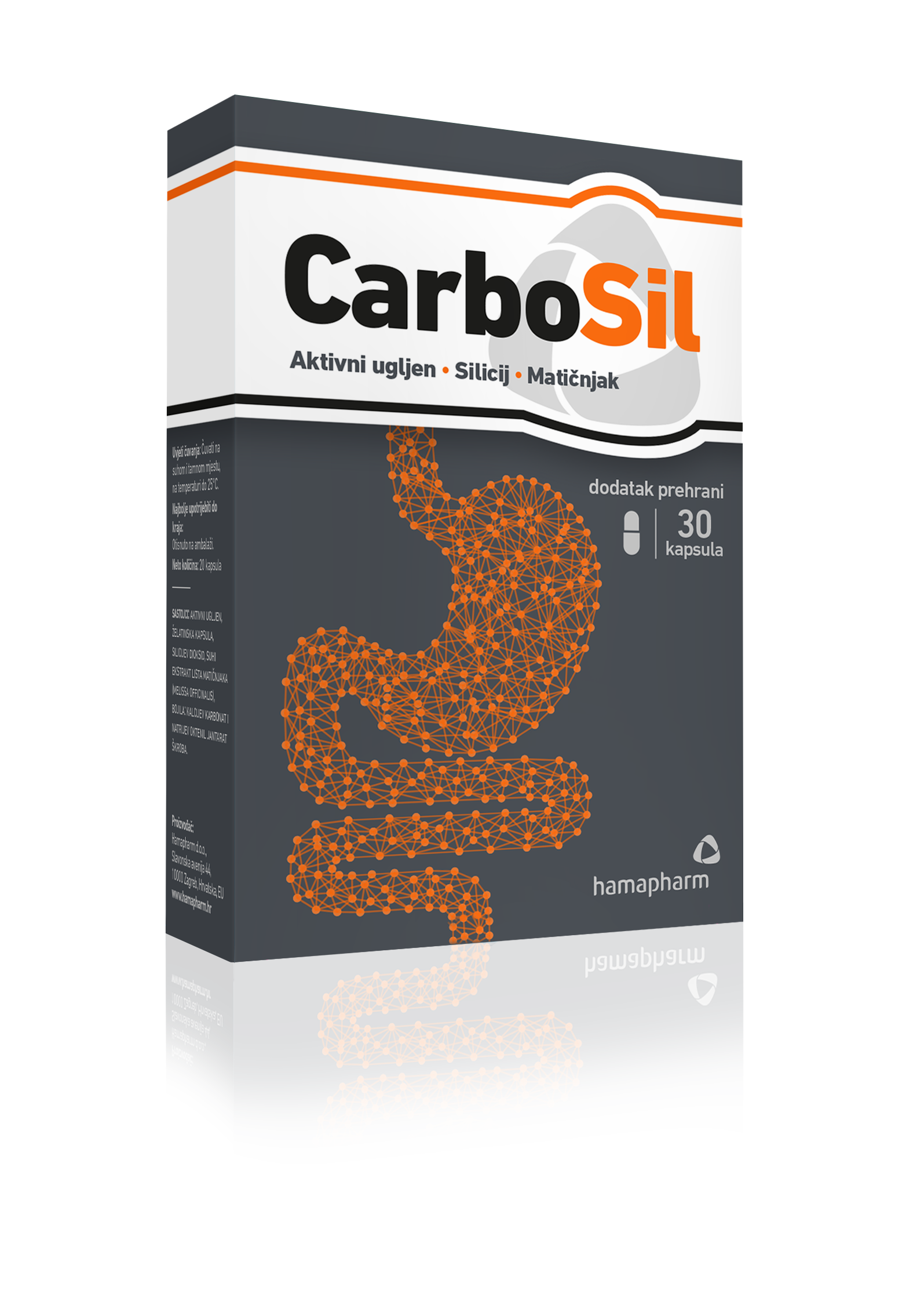 HAMAPHARM CarboSil 20 kapsula - Slika 2
