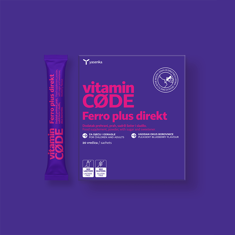 YASENKA Vitamin Code Ferro plus direkt 20 vrećica - Slika 2