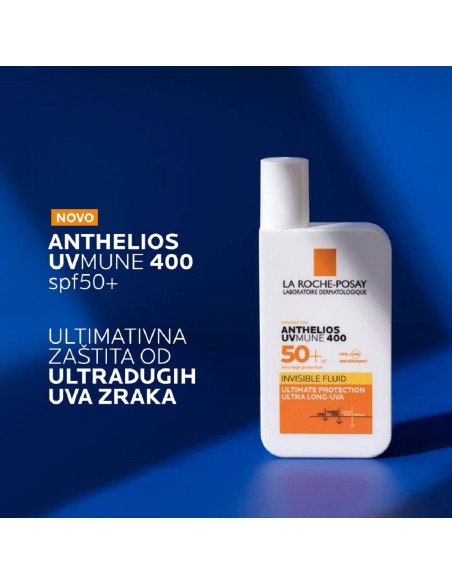 LA ROCHE-POSAY Anthelios UVMUNE SPF 50+ Invisible fluid 50 ml - Slika 3