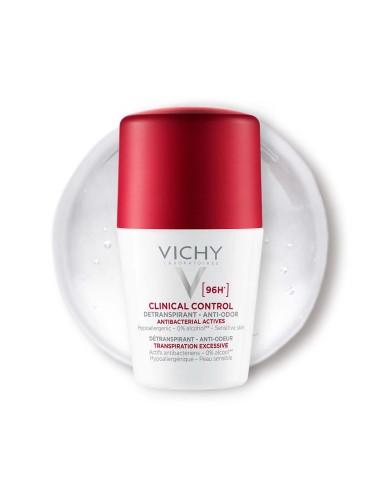VICHY Deodorant Clinical Control Roll-on dezodorans protiv neugodnih mirisa do 96h (white) 50 ml - Slika 3