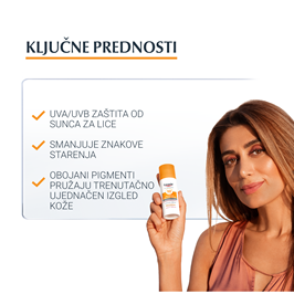 Eucerin Photoaging Control tinted tonirana svijetla gel-krema za zaštitu kože lica od sunca SPF 50+ - Slika 2