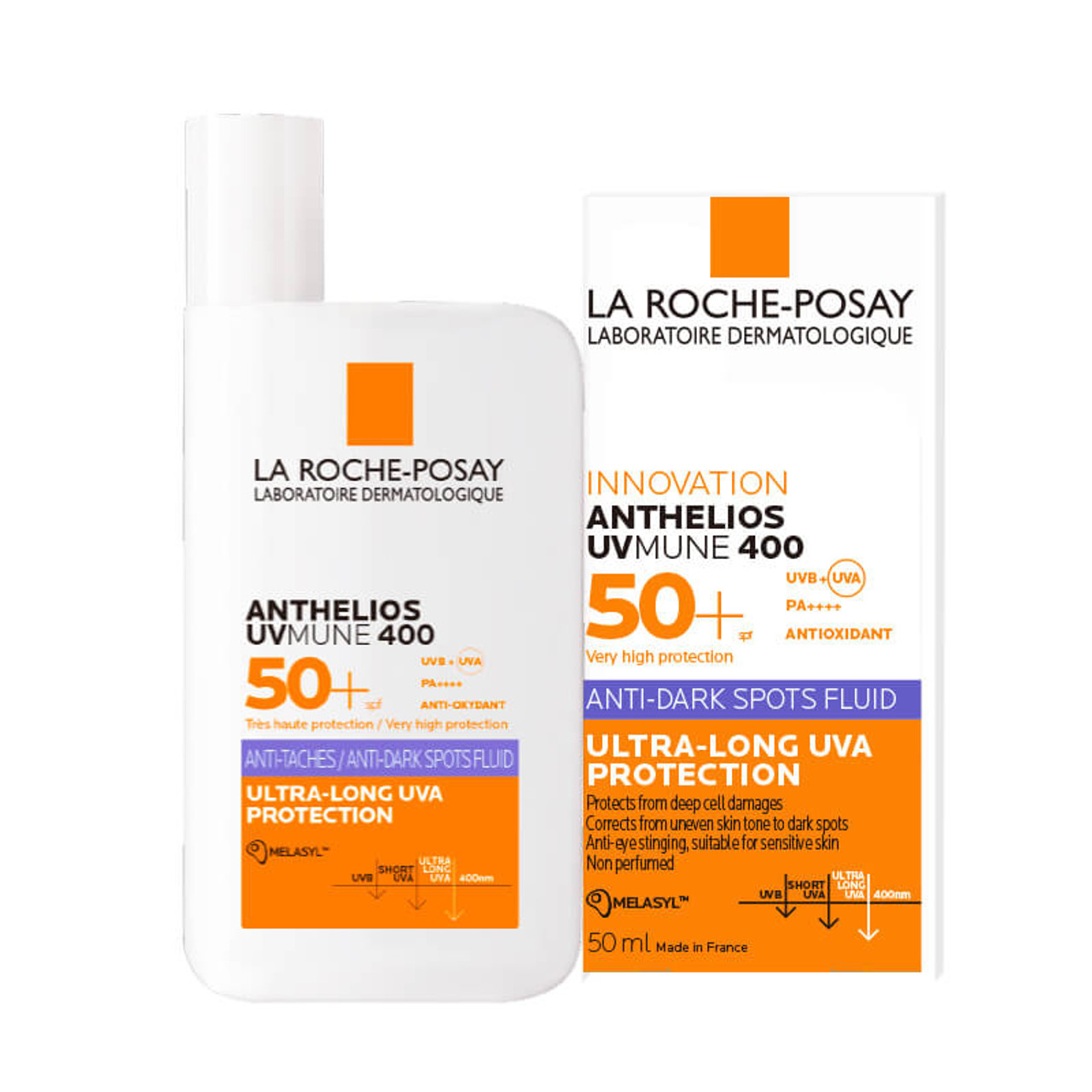 La Roche-Posay Anthelios UVMUNE 400 Anti Dark-Spot fluid SPF50+ 50 ml - Slika 2