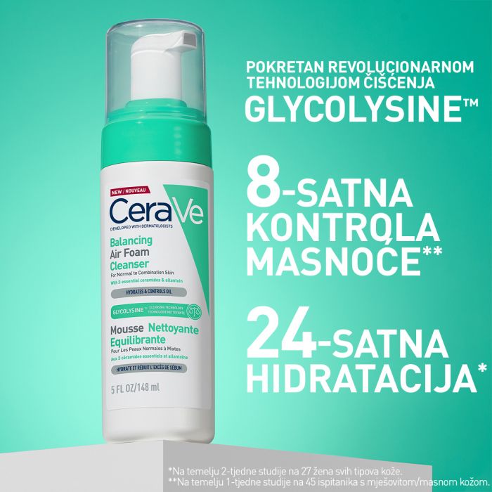 CERAVE BALANCE PJENA ZA ČIŠĆENJE LICA 148ml - Slika 3