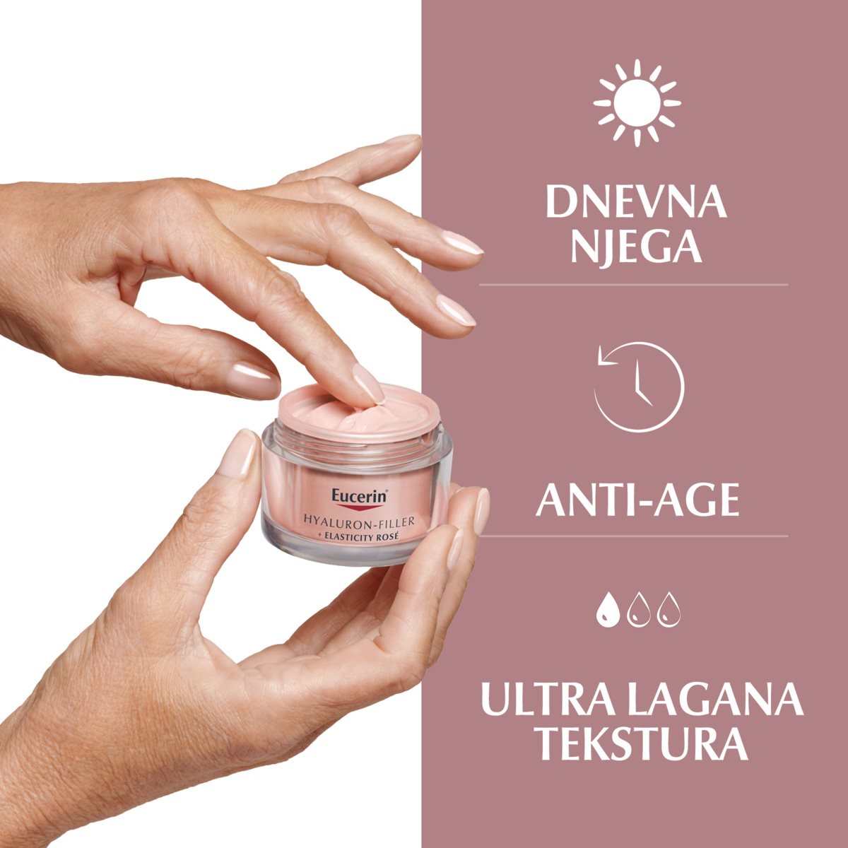 Eucerin Hyaluron-Filler + Elasticity Rosé dnevna krema SPF30 - Slika 4