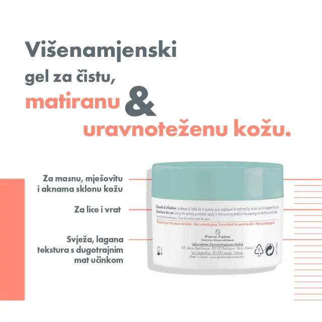 AVENE CLEANANCE MATIRAJUĆI AQUA-GEL 50ML - Slika 4