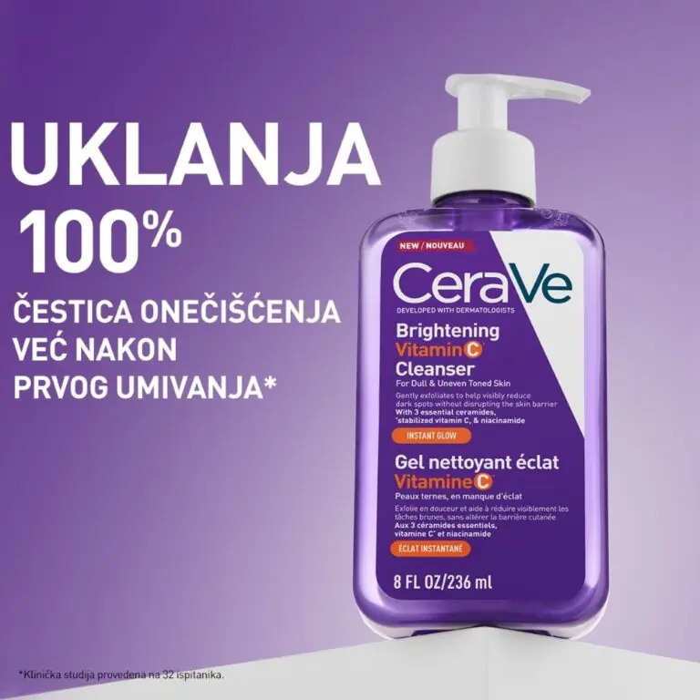 CERAVE BRIGHTENING VITAMIN C GEL ZA ČIŠĆENJE LICA 237 ML - Slika 2