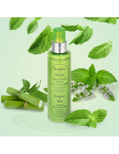 Lerbolario Maglica za kosu i tijelo s bambusom i mentom zelena 150 ML - Slika 2