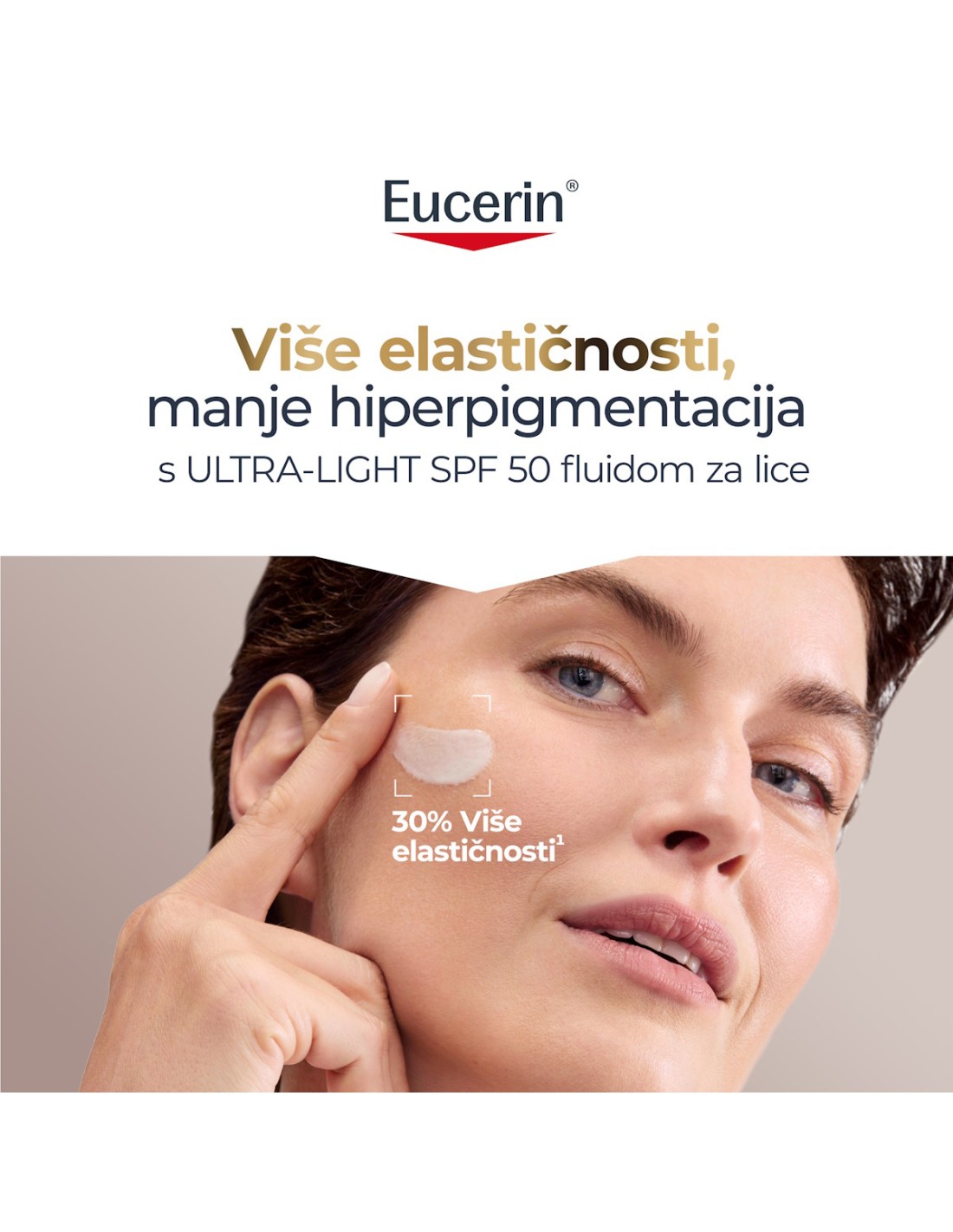 Eucerin Hyaluron-Filler + Elasticity Ultra-light SPF 50 fluid za lice - Slika 2