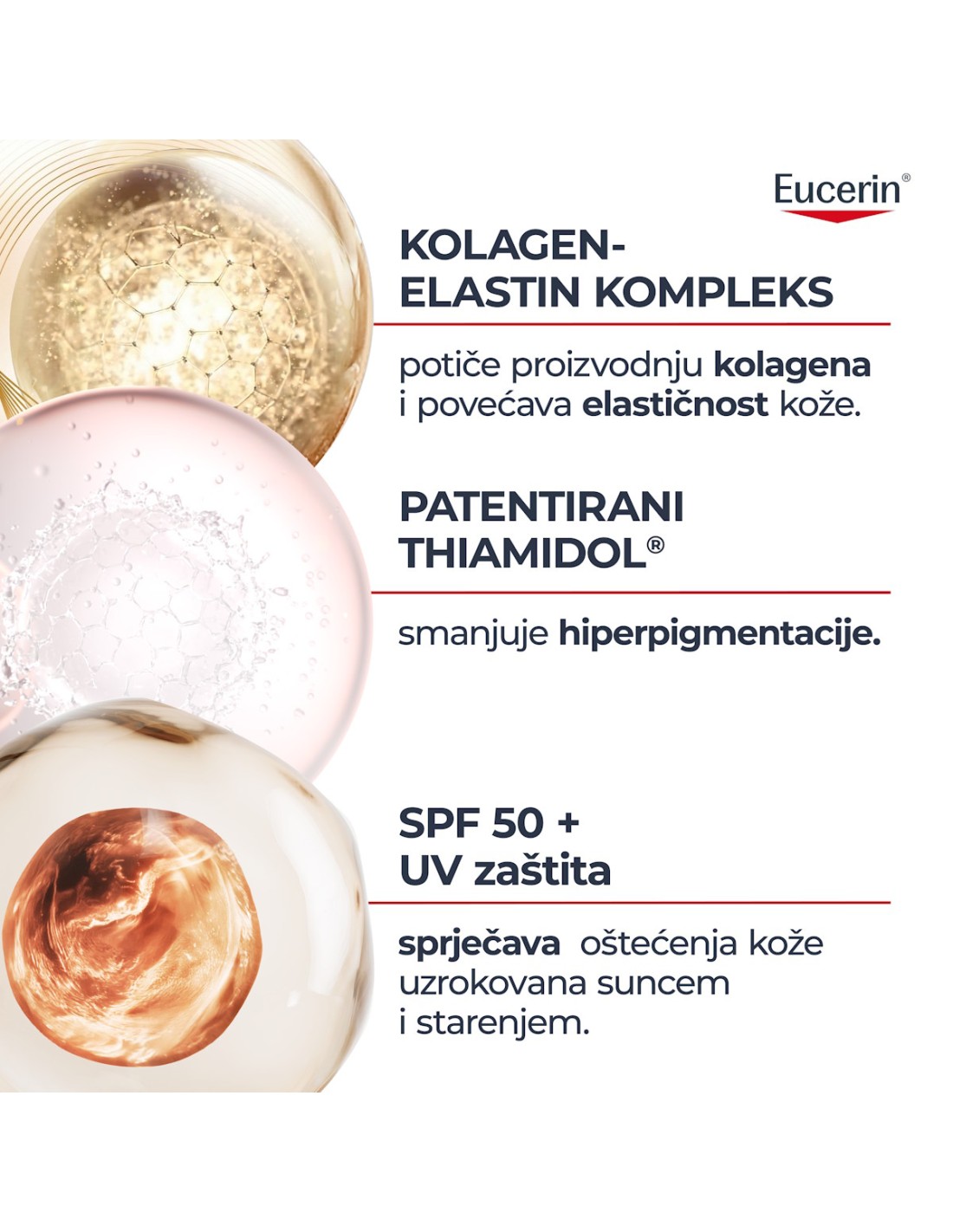 Eucerin Hyaluron-Filler + Elasticity Ultra-light SPF 50 fluid za lice - Slika 3